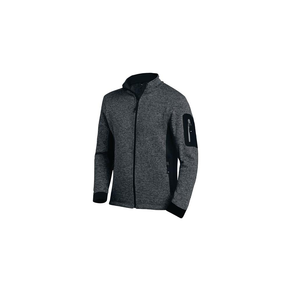 FHB Herren Strick-Fleece-Jacke "Christoph" Grösse 2XL, 1 Stück, anthrazit/schwarz, 79595-1220-2XL