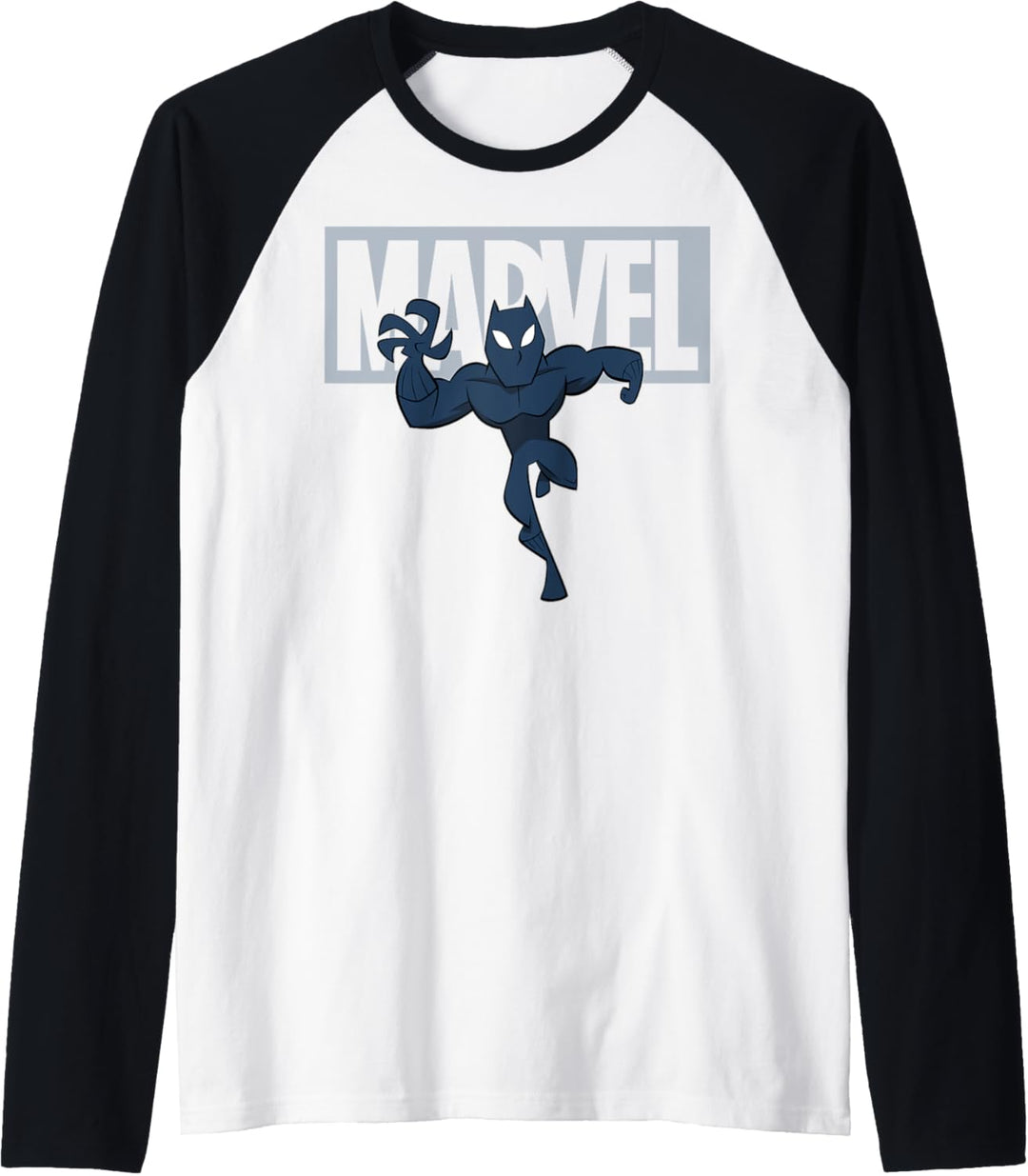 Marvel Avengers Black Panther Logo Doodle Raglan