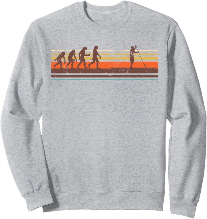 SUP Vintage Evolution Geschenk Stand Up Paddling Sweatshirt