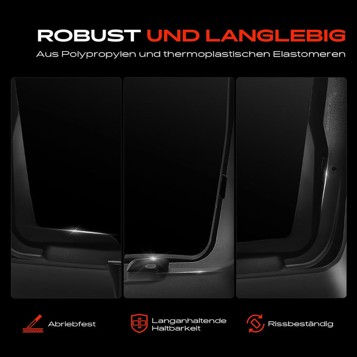Frankberg 4x Universal Auto Spritzschutz Schmutzfänger Vorne Hinten Kompatibel mit M.i.n.i F57 C.o.o