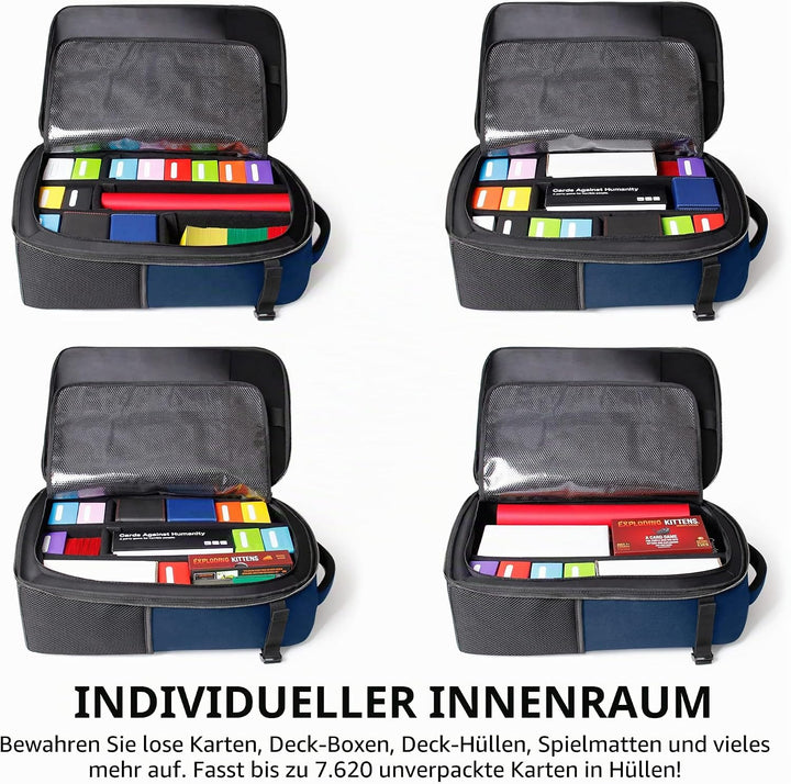 ENHANCE MTG-Rucksack - Sammleredition TCG-Rucksack für Deckboxen, gesleevte Karten, Spielmatten, MTG