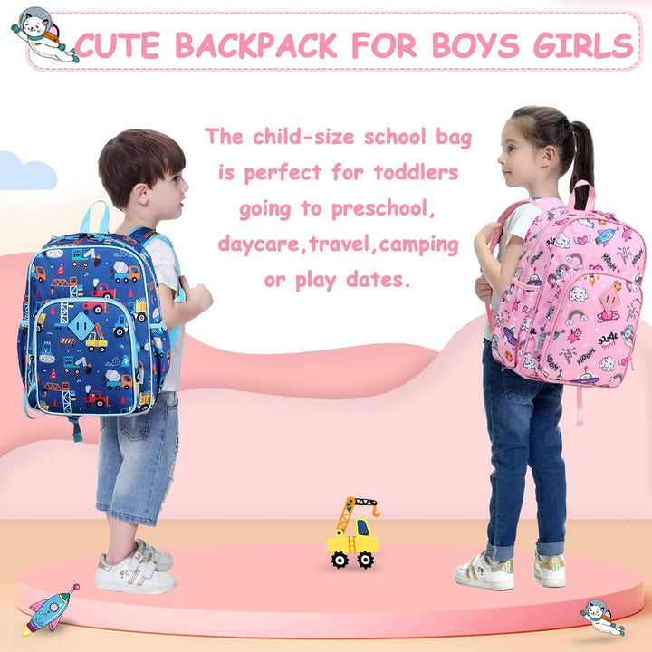 VASCHY Kinderrucksack, Niedlich Wasserabweisend Vorschule Kinder Jungen Rucksack Leicht Kindergarten