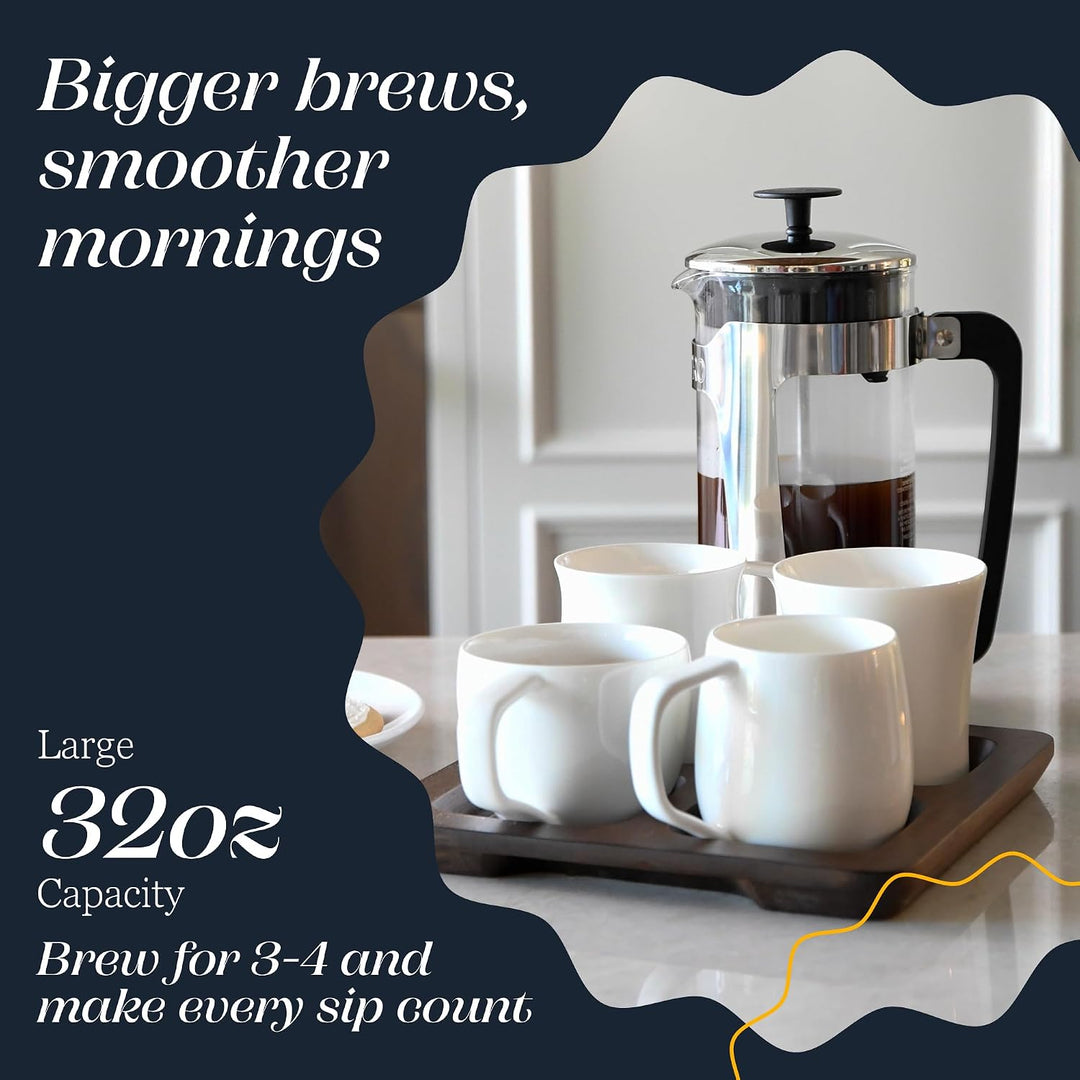 ESPRO – P5 French Press – Kaffee- und Teezubereiter mit doppeltem Mikrofilter, körnungsfreies und bi