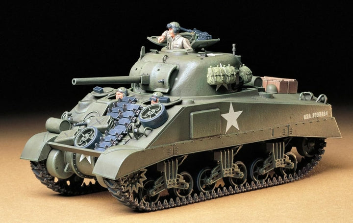TAMIYA 35190 - 1:35 US Mitl. Pz. M4 Sherman Früh. (3), Modellbau, Plastik Bausatz, Basteln, Hobby, K