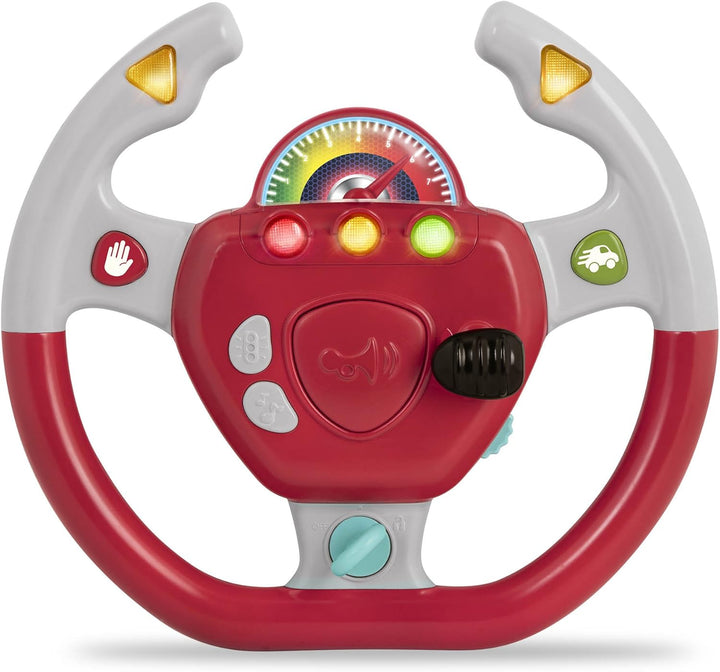 Battat – Geared To Steer – Interaktives Lenkrad – Tragbares Auto-Spielzeug – Kinderspiele & Lieder –