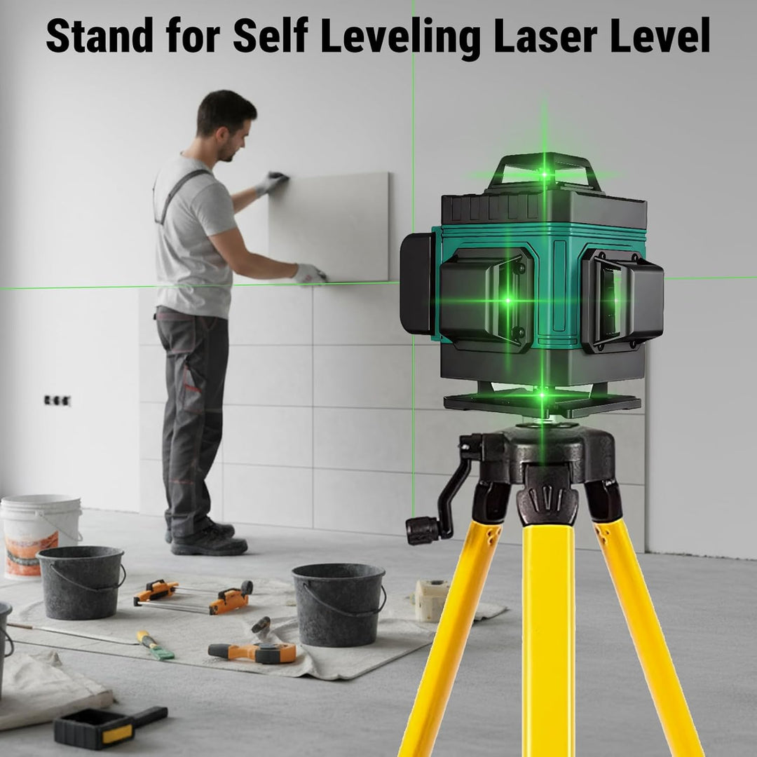 Stativ Laser 5/8 Zoll Gewinde, Höhe 38-100cm, Baustativ für Laser mit Tasche, Laserwasserwaagen Stat