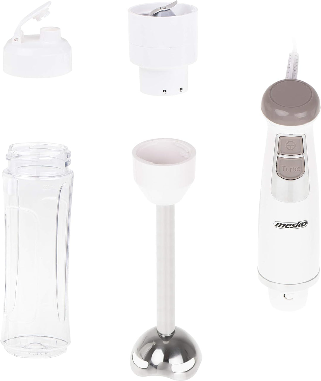 Mesko MS 4624 2-in-1 Handmixer, Weiss