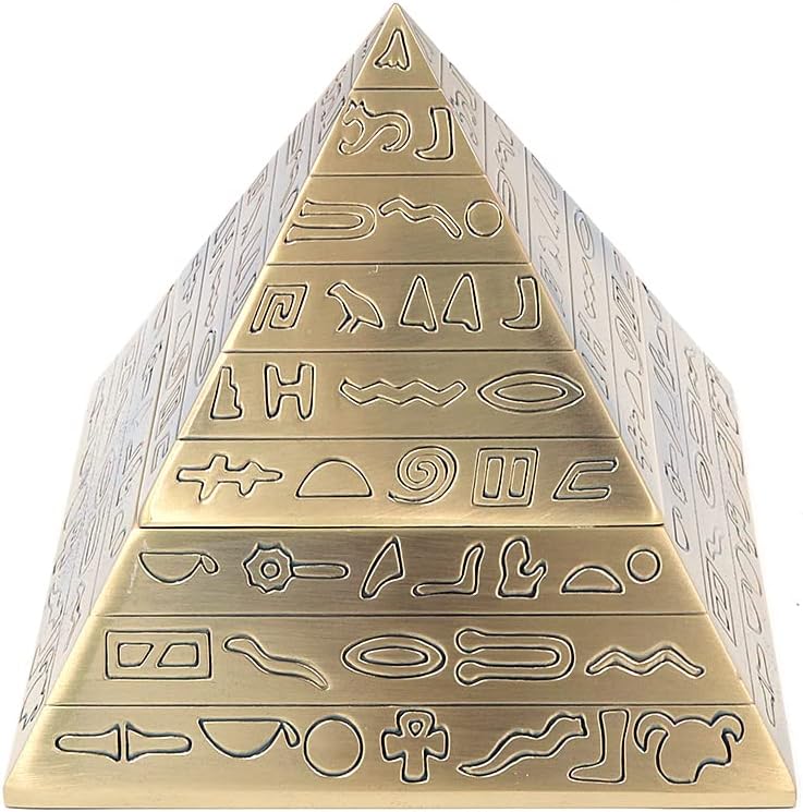 VOANZO Kreative Retro Metall Mit Deckel Aschenbecher Home Hotel Büro Decor Alten Ägypten Skulptur Py