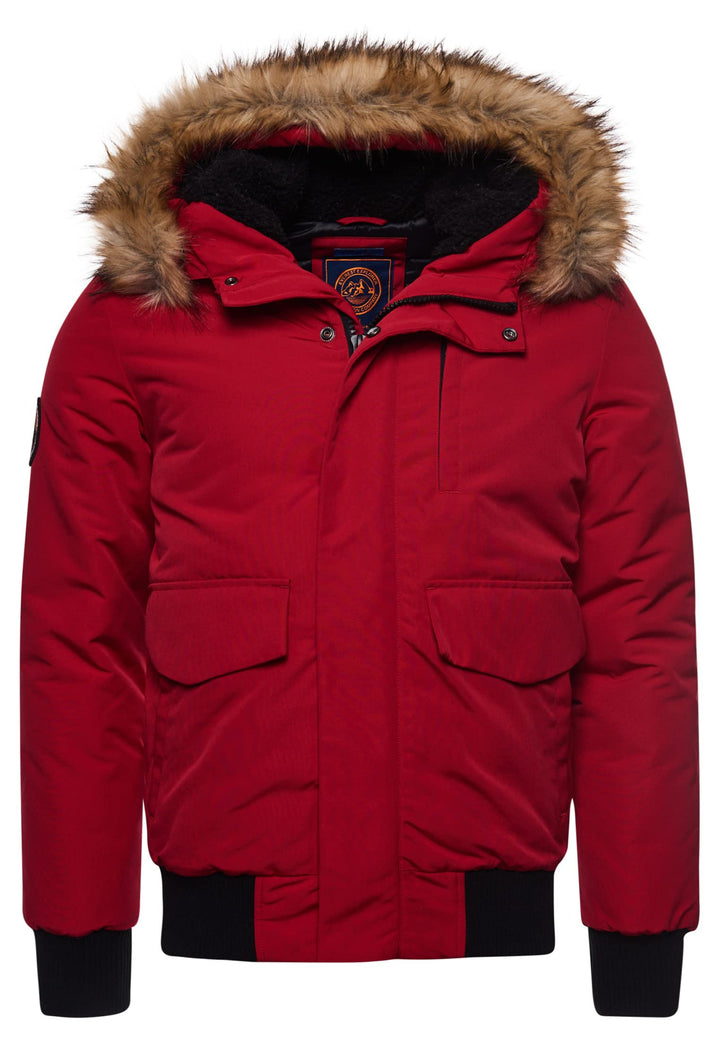 Superdry Herren Everest Bomberjacke S Hike Red, S Wanderer Rot