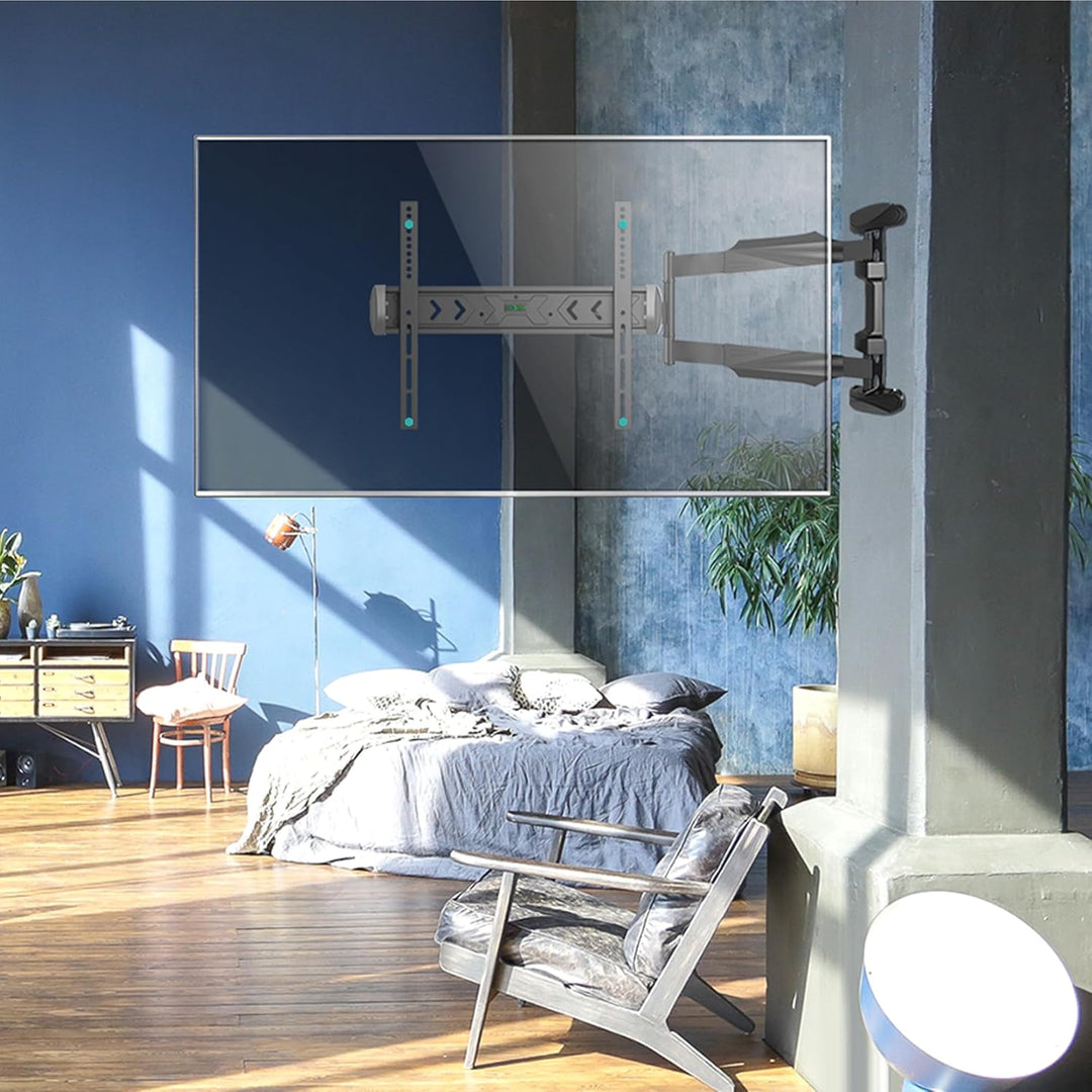 ONKRON TV Wandhalterung Langer Arm für 40-75 Zoll TVs bis zu 35 kg, Universal TV Wandhalterung schwe