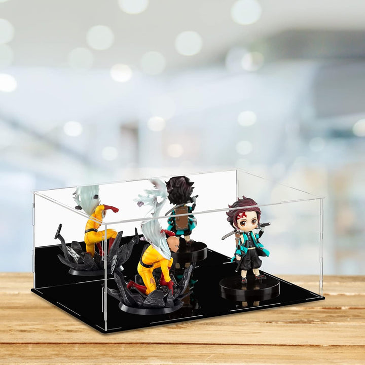 Ecoseao Acyrlic durchsichtige Display Box, mit Spiegelmontage Arbeitsplatten Würfel für Sammlerstück