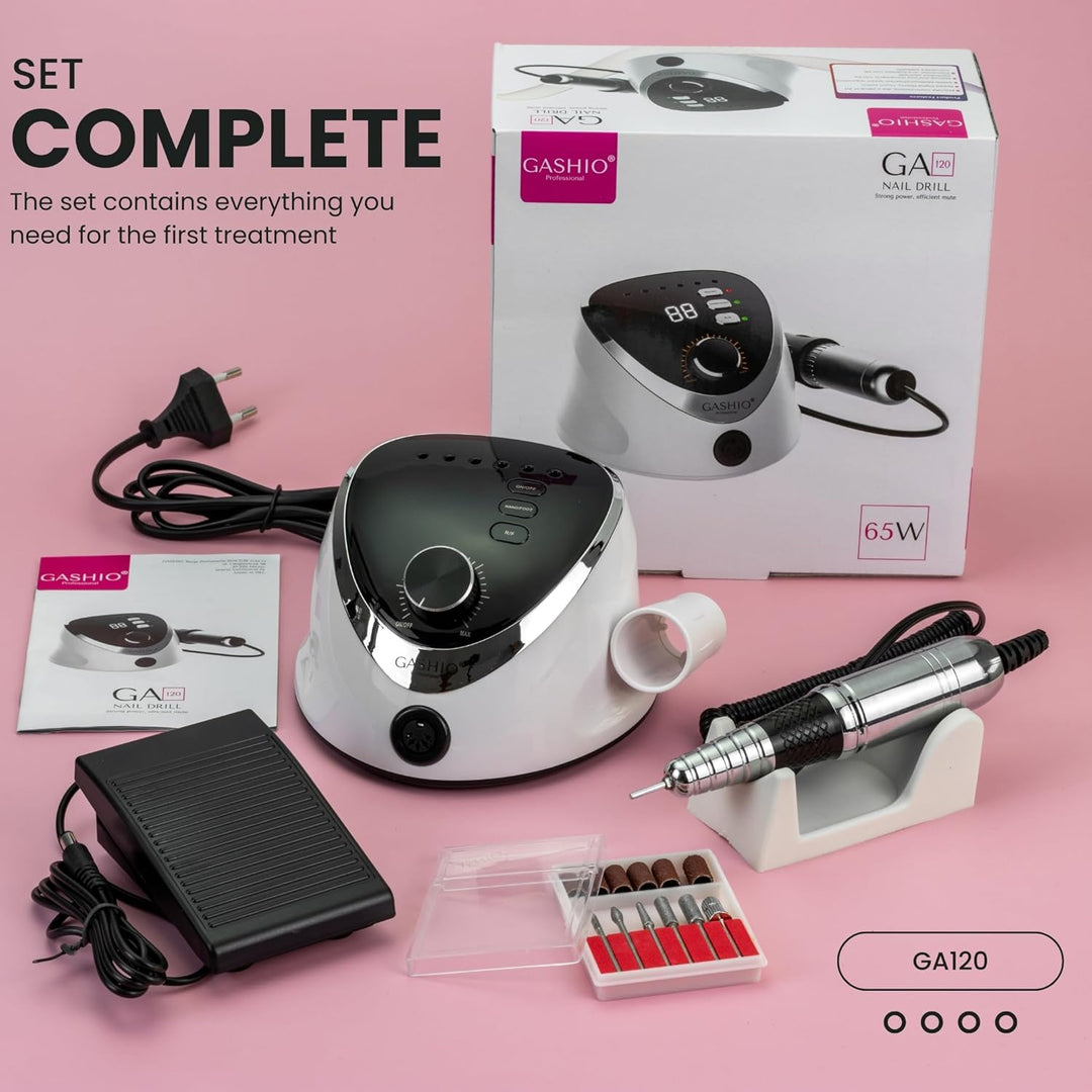 Nagelfräser für Gelnägel | Nail Drill 65W | Elektrische Nagelfeile | Maniküre Pediküre Set Elektrisc