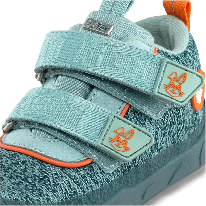Affenzahn Barfussschuh Leder Kinderschuh für Jungen und Mädchen 21 EU Hase Petrol, 21 EU Hase Petrol