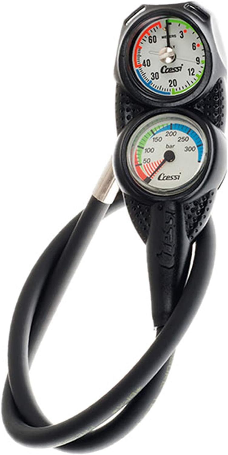 Cressi Start Pro Scuba Set-Din Tauch Diving XL Schwarz, XL Schwarz