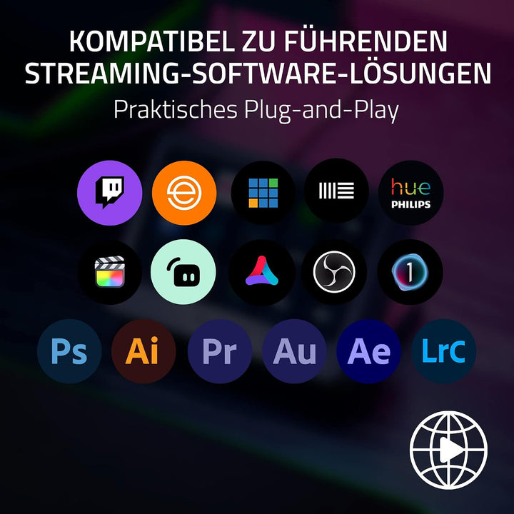 Razer Stream Controller X - All-in-One-Controller für Streaming (15 Switchblade-Tasten, Multi-Link-M