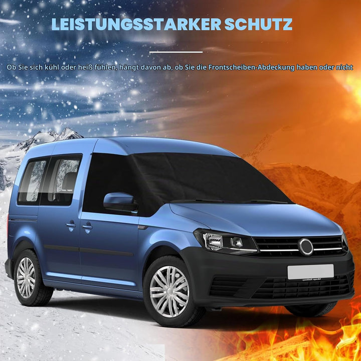 Auto Windschutzscheiben Abdeckung Ersatz für VW Caddy, 600D Luxus Frontscheiben Sonnenschutz Ersatz