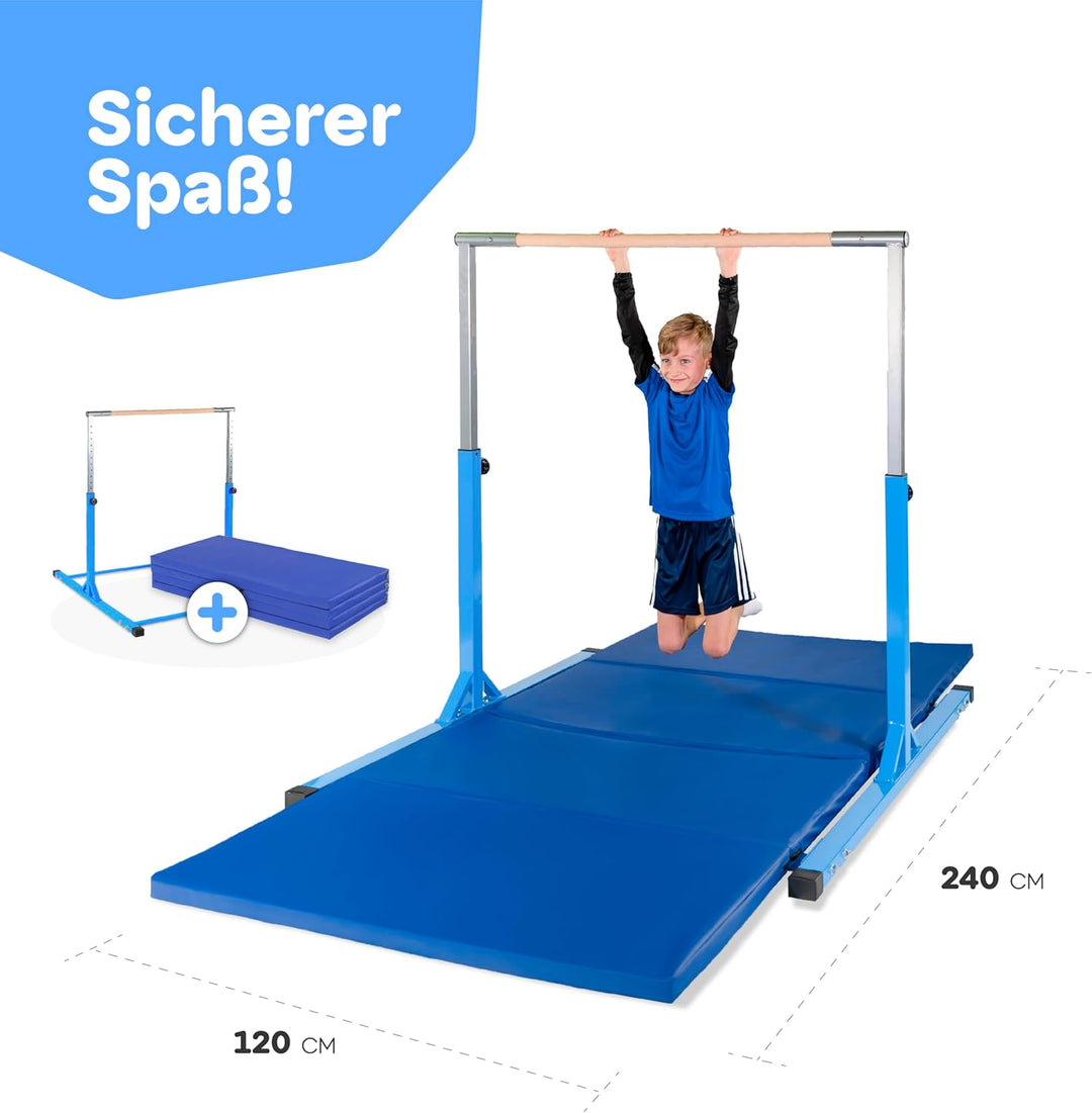 Müller & Blum Premium Turnreck für Kinder, höhenverstellbares Turngerät für Indoor & Outdoor, Turnst