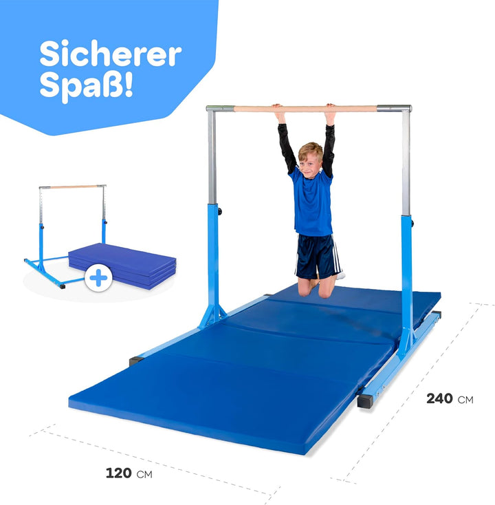 Müller & Blum Premium Turnreck für Kinder, höhenverstellbares Turngerät für Indoor & Outdoor, Turnst