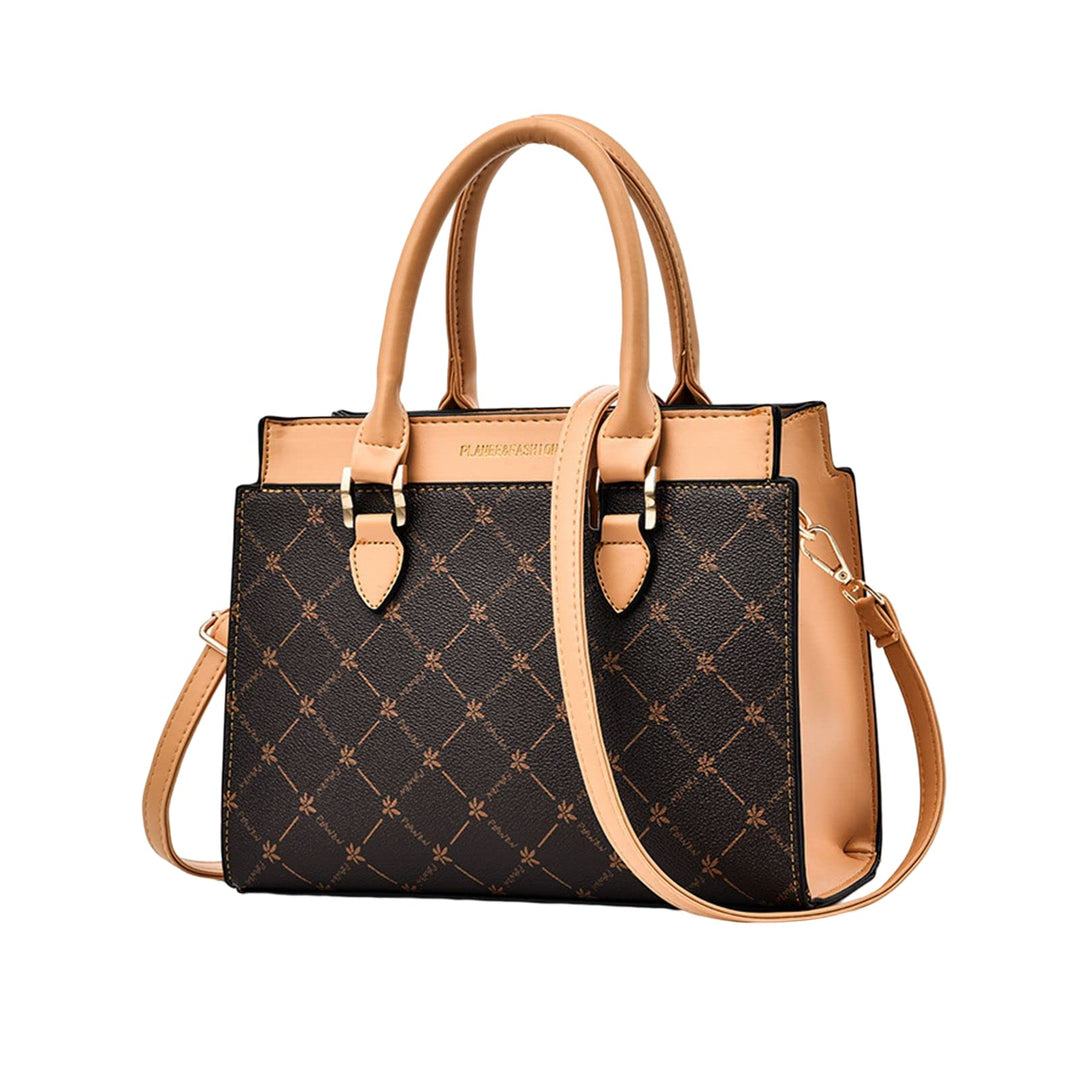 NICOLE &amp; DORIS Handtasche Damen Mittelgross Frauen Umhängetasche Elegant Schultertasche PU Leder Hen