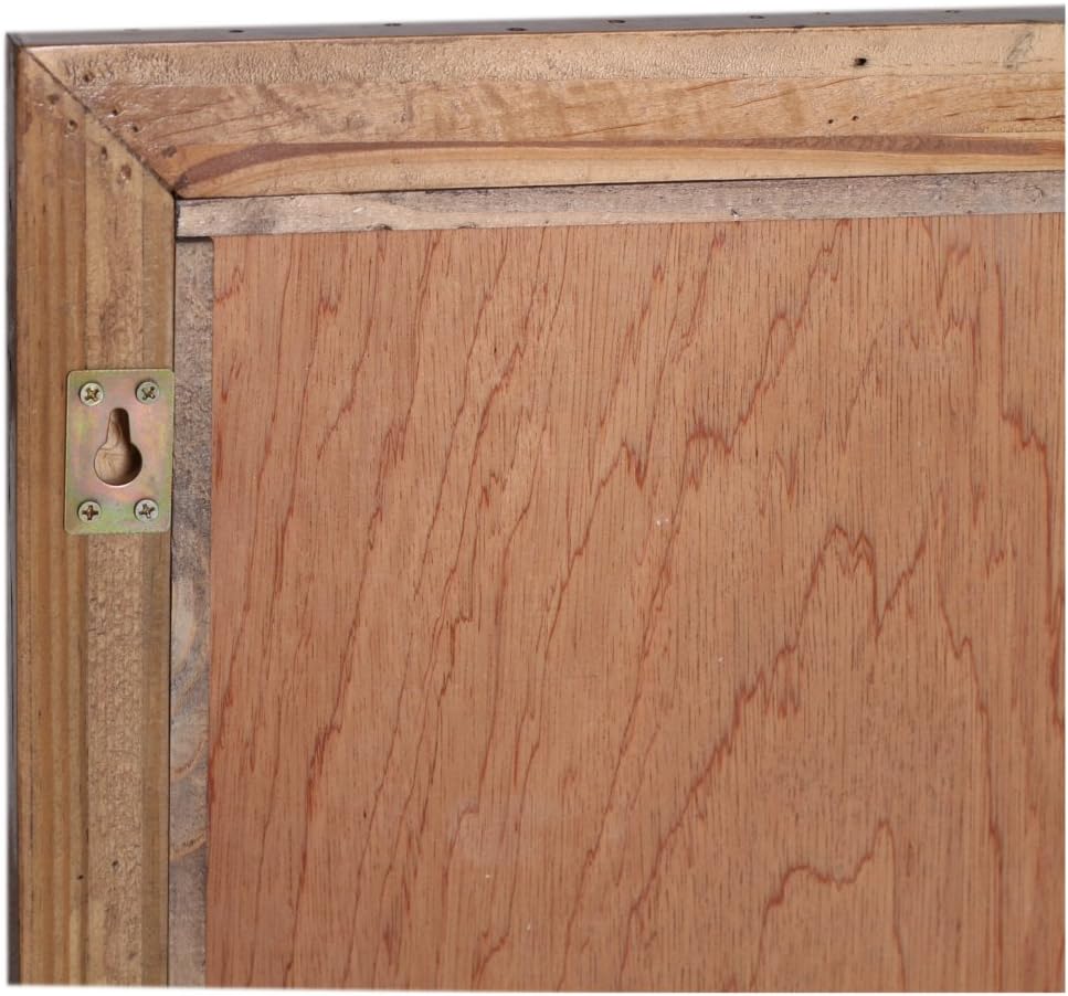 Woodkings® Spiegel 80x70cm Burnham Echtholz recycelte Pinie Natur rustikal Badspiegel mit Ablage in