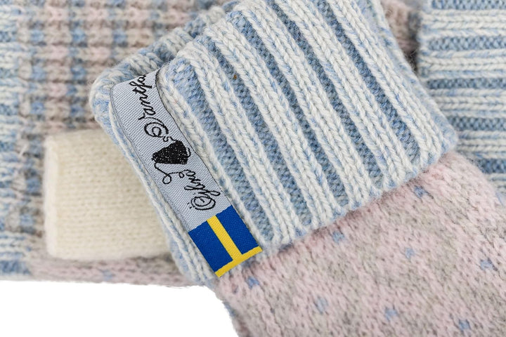 ÖJBRO VANTFABRIK Armstulpen Pulswärmer Damen 100% Merinowolle fingerlose Handschuhe Strick warm weic