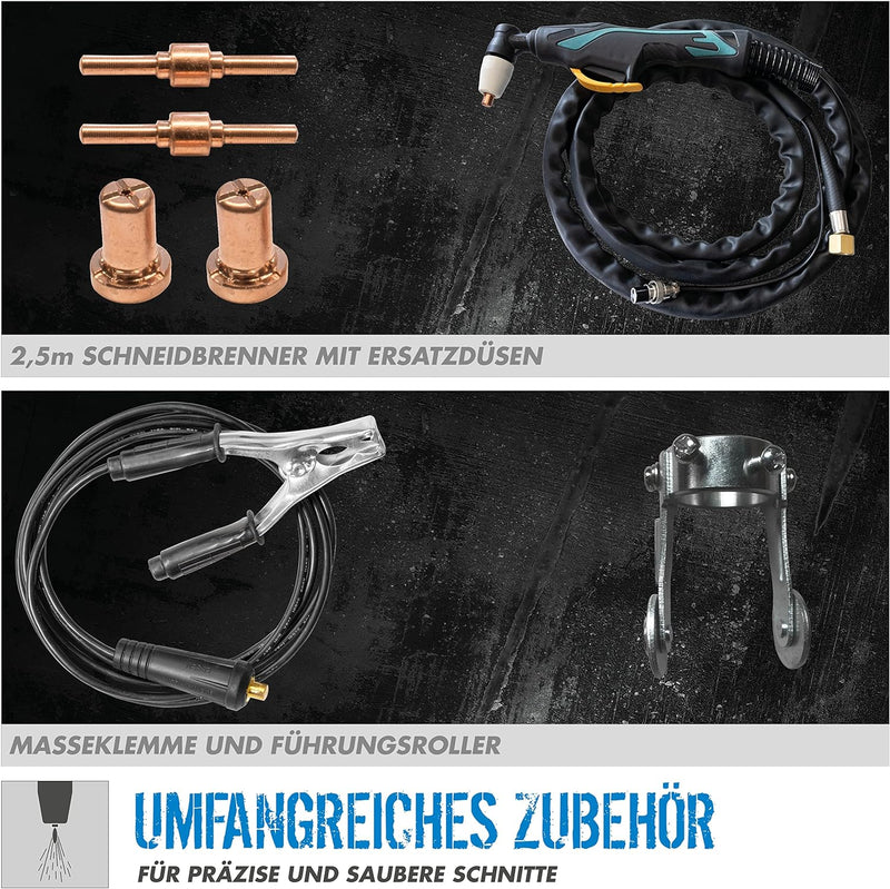 Güde Plasmaschneider GPS-K Aircut 40 AK (Plasma Cutter, integrierter Kompressor, Metall schneiden bi