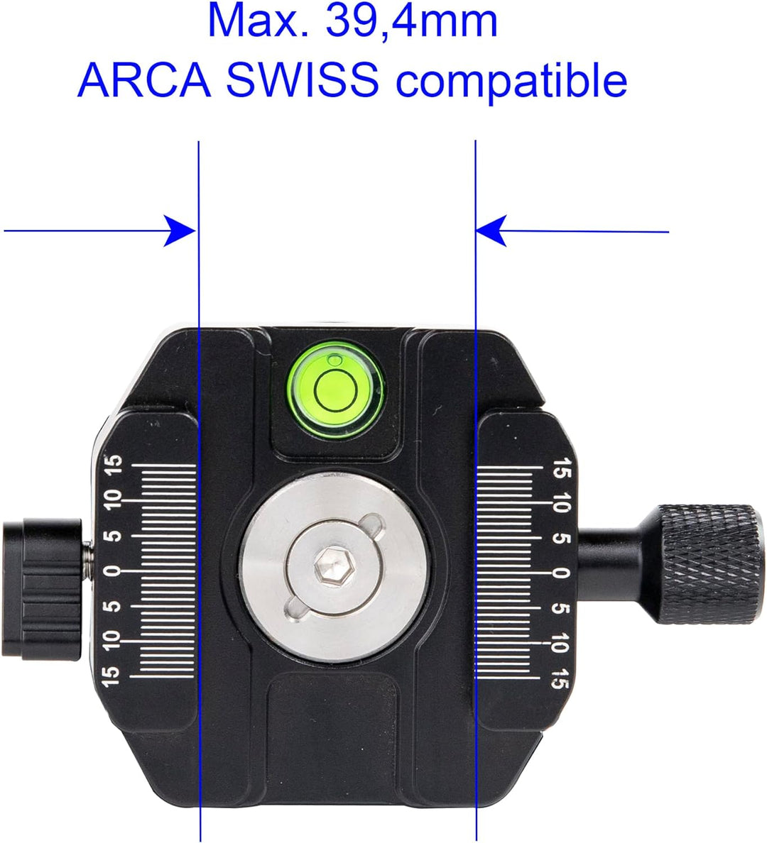 TINKTEEK Jumbo Panorama Kugelkopf Stativkopf 560g 10cm professioneller 360 Grad kompatibel mit Arca