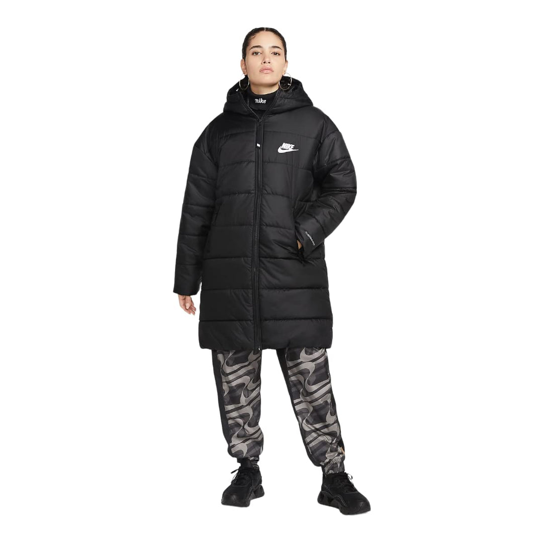 NIKE Damen W Nsw Tf Rpl Classic Hd Jkt Jacket M Schwarz, M Schwarz