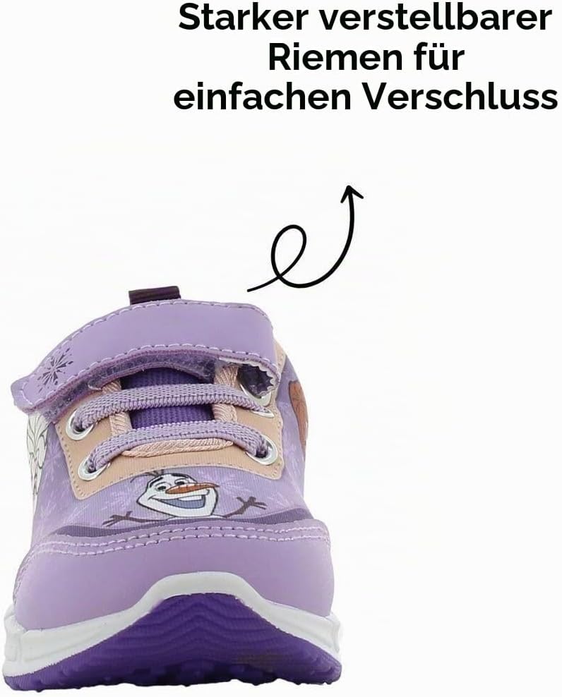 Leomil Frozen ELSA Schuhe Blinkschuhe Mädchen, Ideal for Schule und Freizeit 29 EU Lila 845, 29 EU L