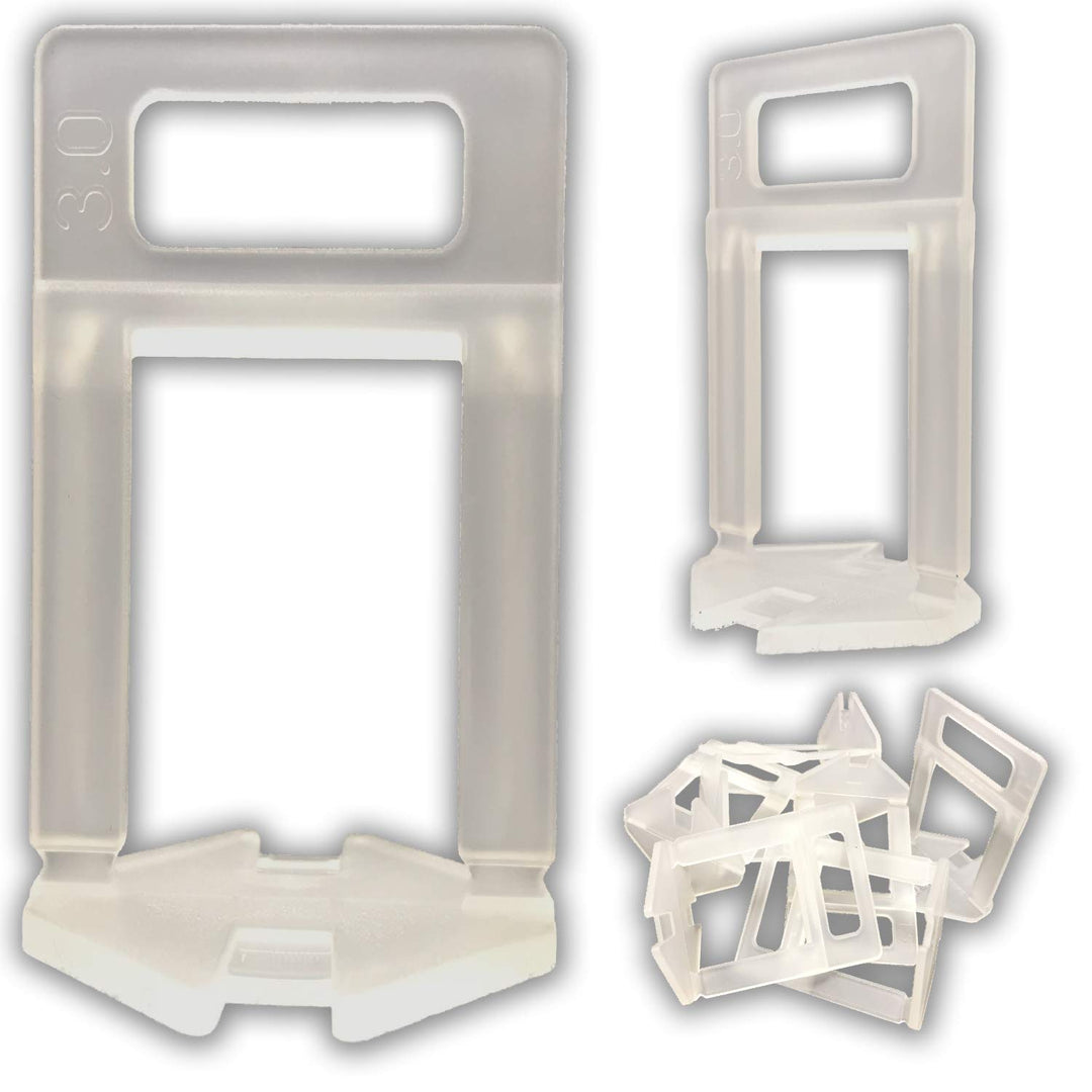 500 HOHE Zuglaschen 2,0mm für Fliesenstärken von 12-21mm - KACHEL GOTT® Fliesen Nivelliersystem - Za