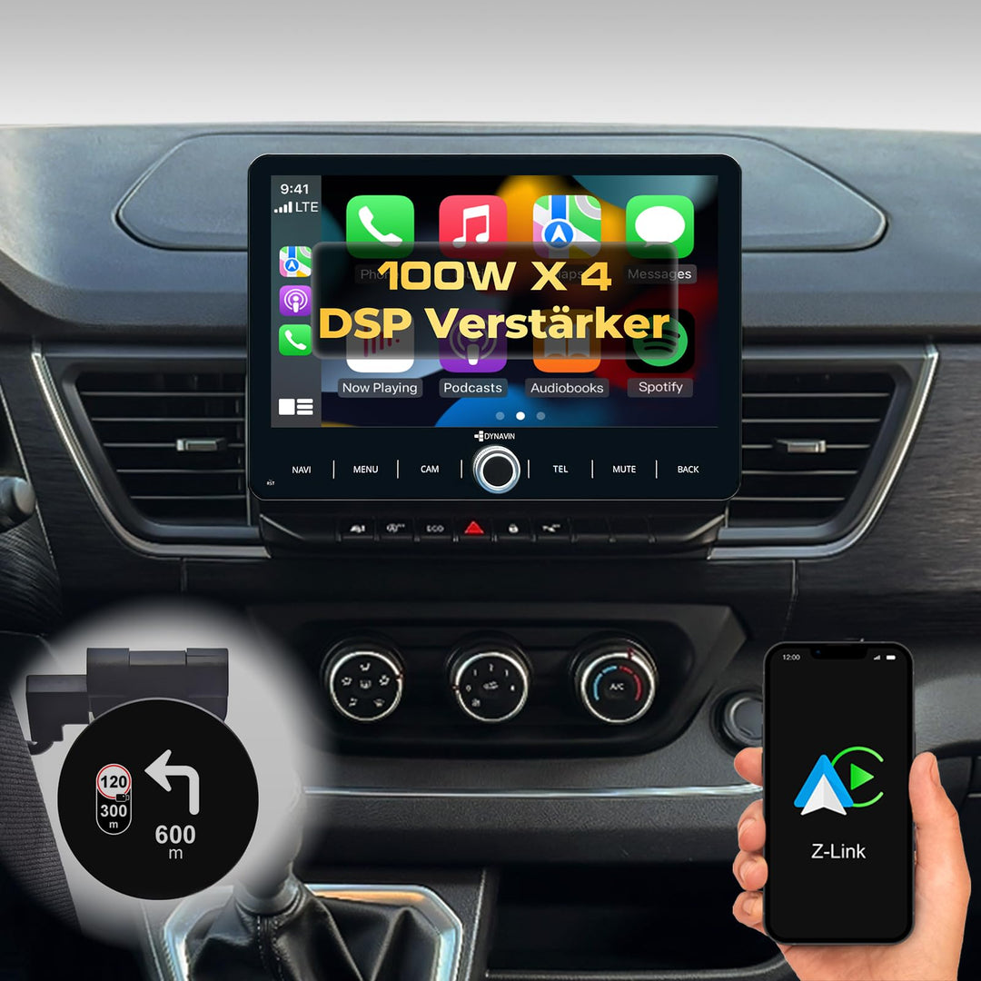 DYNAVIN Android Autoradio Navi für Renault Trafic Kangoo ab 2021, 10,1 Zoll Radio mit Wireless Carpl