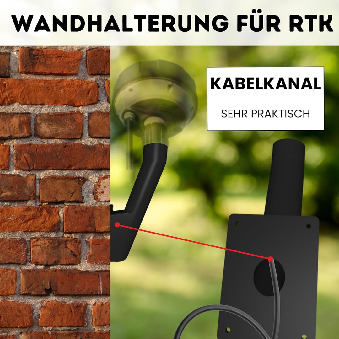 Wandhalterung für RTK Antenne kompatibel mit Mammotion LUBA AWD YUKA Rasenmäher Roboter Wand Halter