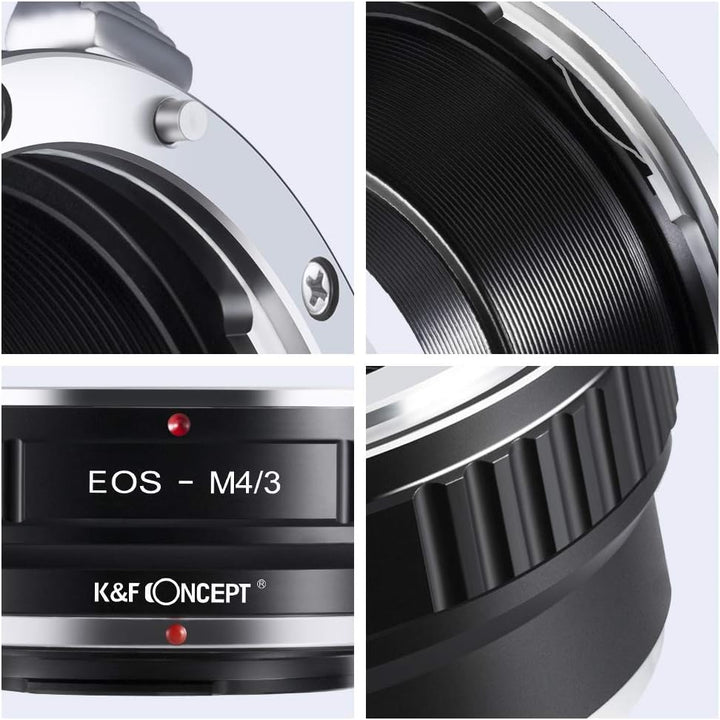 K&F Concept EOS-M4/3 Objektivadapter Objektiv Adapter Ring für EOS EF Objektiv auf M4/3 MFT Olympus