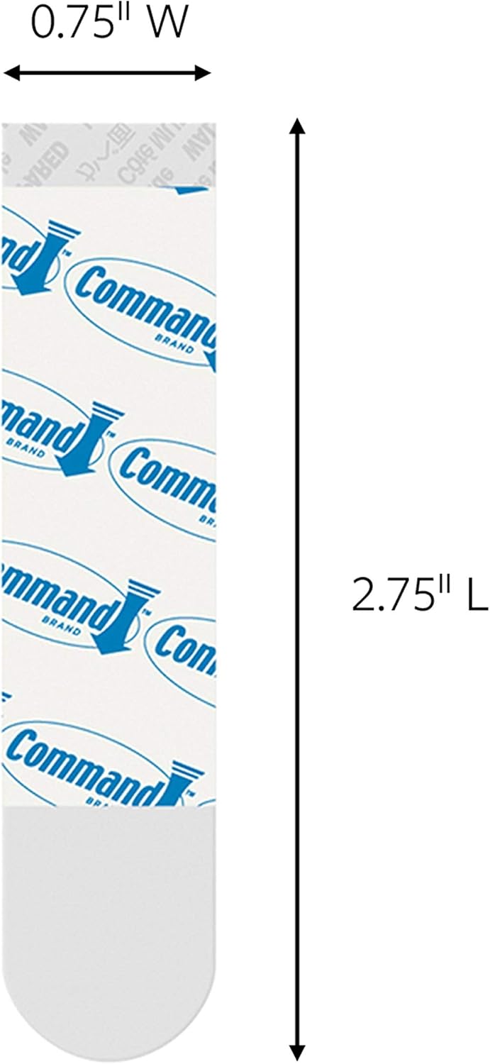 Command Mittelgrosse, transparente Haken, 9 Nachfüllstreifen, 9 Stück 9 Refill Strips Transparent, 9