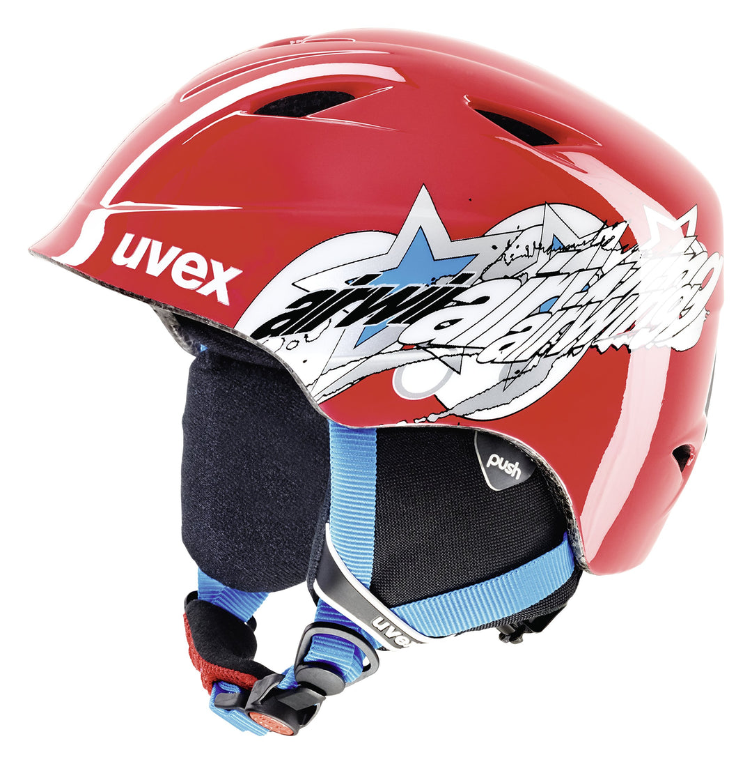 Uvex Kinder Airwing 2 Skihelm 46-50 cm Red Star, 46-50 cm Red Star