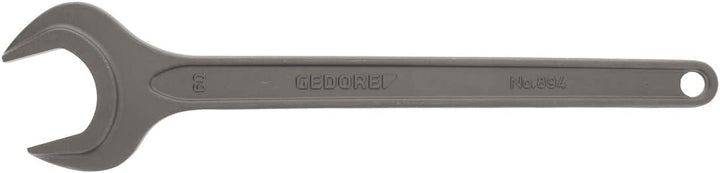 GEDORE 894 60 Einmaulschlüssel, 60 mm, Mit Aufhängeloch, Hochwertiger Vanadium-Stahl, Blendfreie Opt