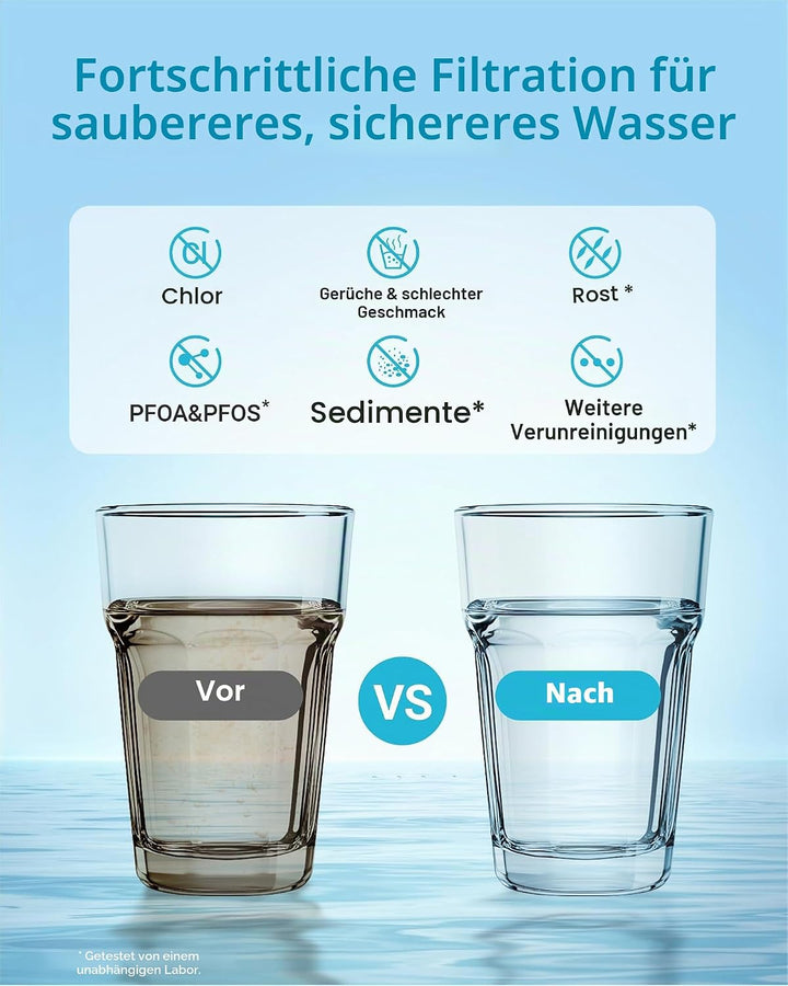 AQUACREST XWF NSF Certified Refrigerator Water Filter, Compatible with GE XWF, Pack of 3 (Packaging