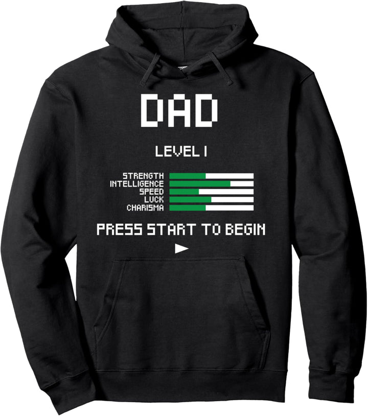 Dad Level 1 Lustiges Vatertag New Dad Gamer Gaming Pullover Hoodie