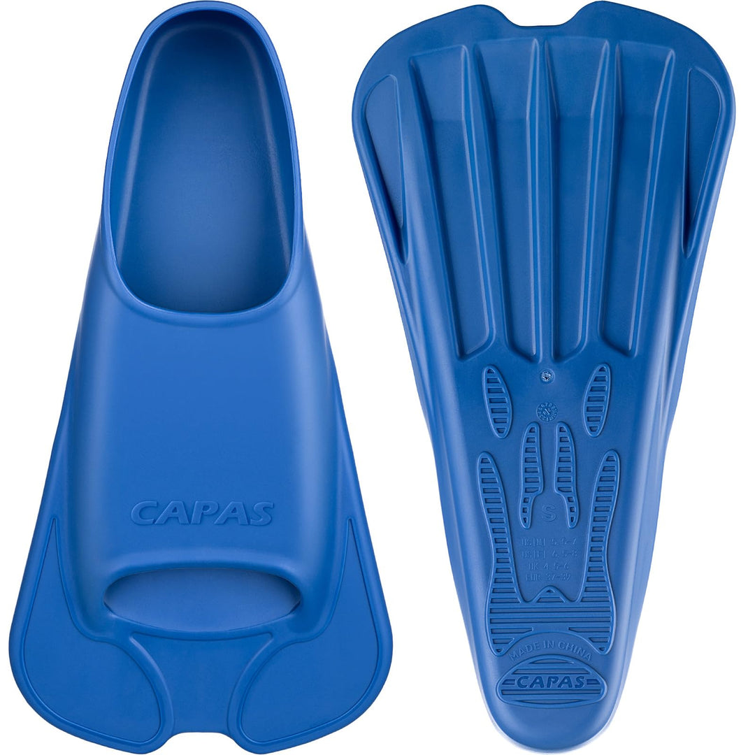 CAPAS Kurze Trainingsflossen für Schwimmen | Komfortable Silikon Schwimmflossen | Kurzflossen | Tauc
