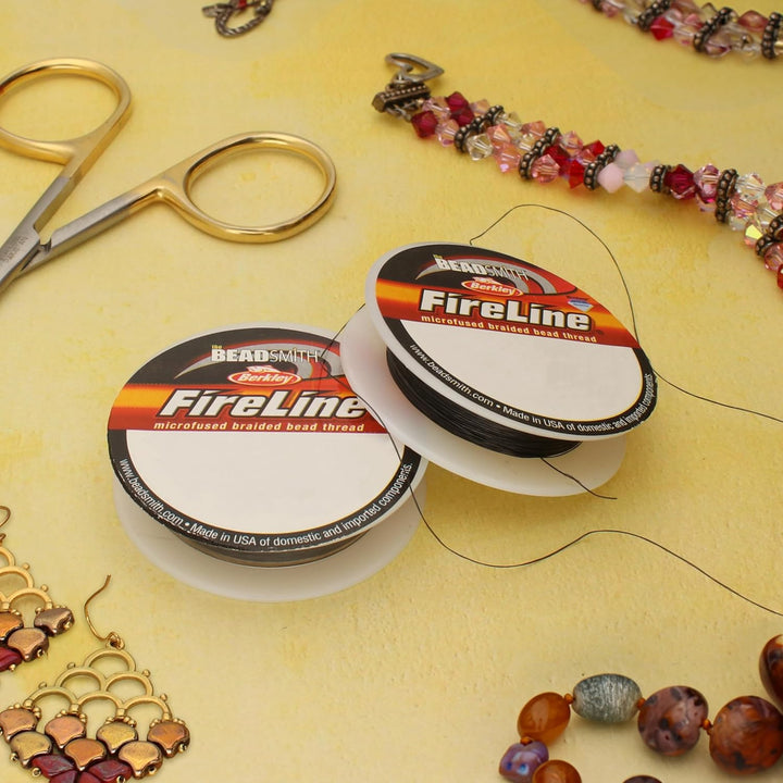 The Beadsmith Fireline von Berkley, mikroverschmolzenes, geflochtenes Garn, für Nadeln mit Zugfestig