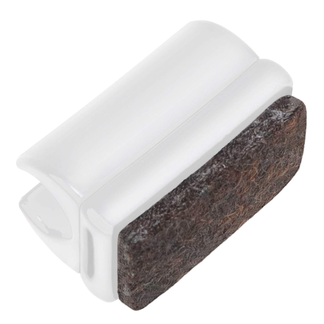 Adsamm® / 16 x Klemmschalengleiter mit Filz/Weiss/ø 9-10 mm/Rund/Schalengleiter mit austauschbarem F