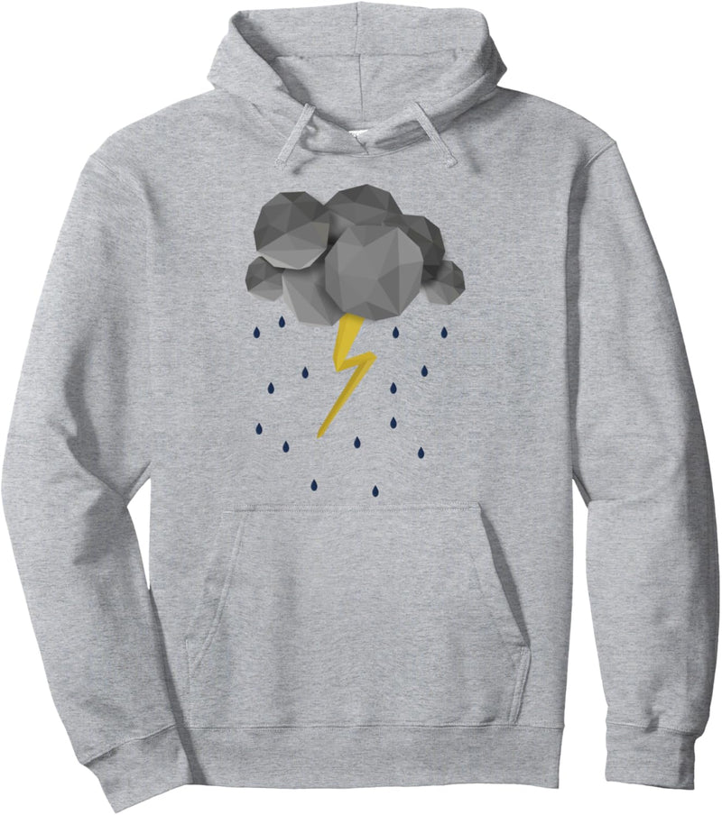 Dunkle Wolken Regen Lightning Pullover Hoodie