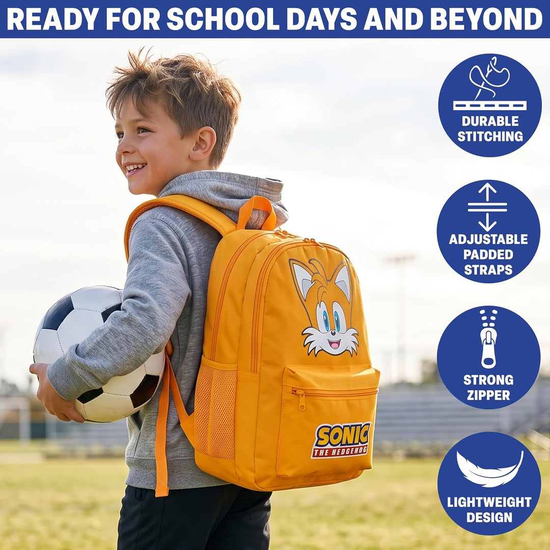 Get Trend Sonic The Hedgehog Rucksack Jungen, 46 x 32 x 16 cm, Verstellbarer Reisetasche für Schule