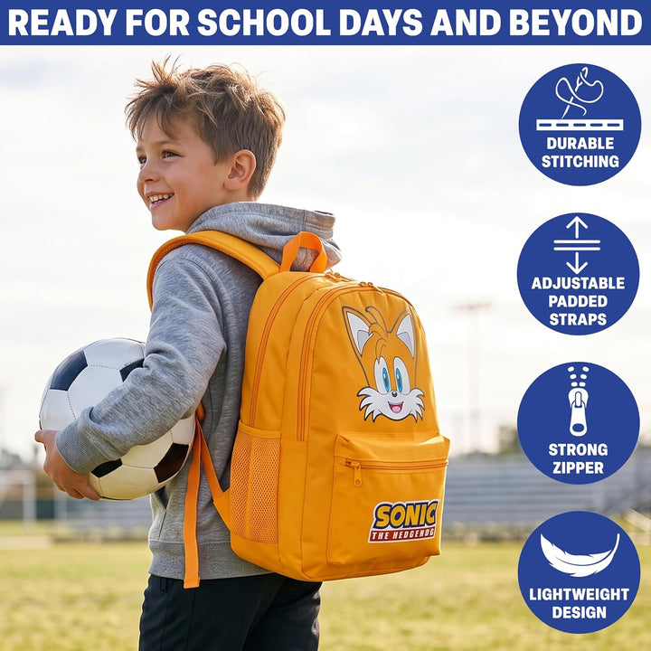 Get Trend Sonic The Hedgehog Rucksack Jungen, 46 x 32 x 16 cm, Verstellbarer Reisetasche für Schule
