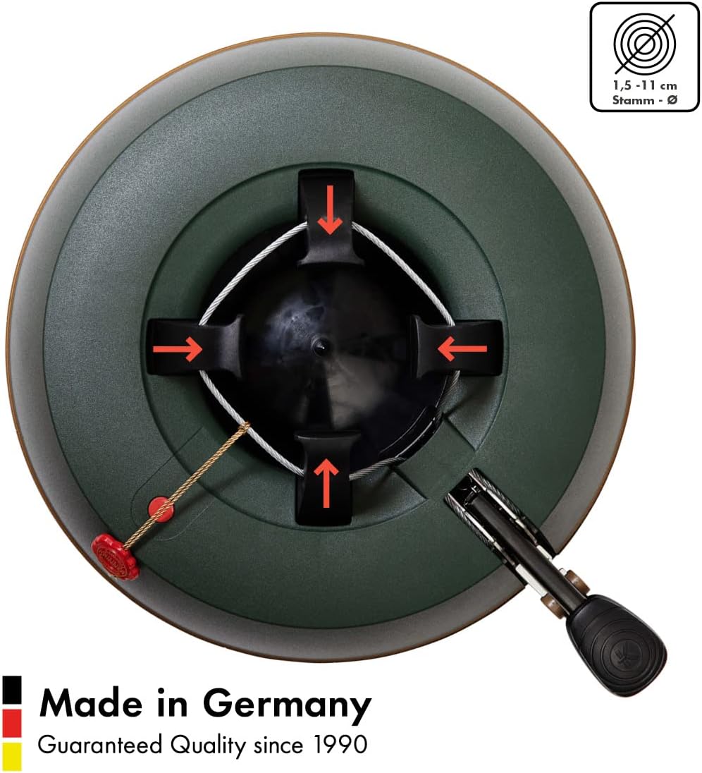 Krinner Comfort Grip S Christbaumständer Weihnachtsbaumständer inkl. Fusspedal Einseiltechnik mit 3,