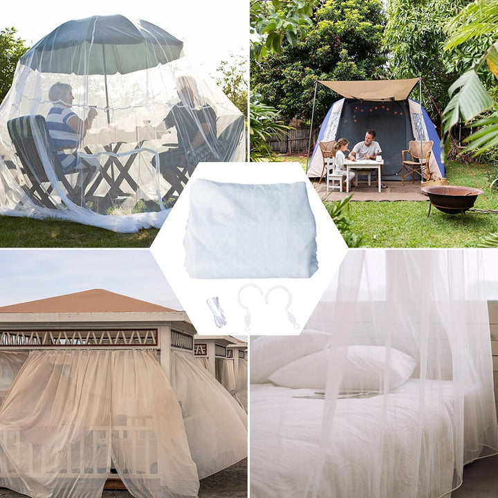 ACTOYS Mückennetz Bett XXL, Moskitonetz Reise Outdoor, Moskitonetz Doppelbett Einzelbett, Betthimmel