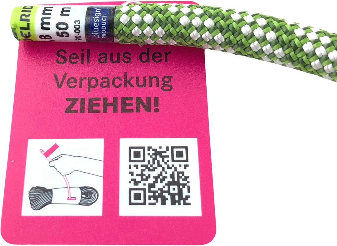 Edelrid Kletterseil On Sight 9,8 mm (dynamisches Einfachseil), Farbe:Green, Grösse:40 Meter Grün 40