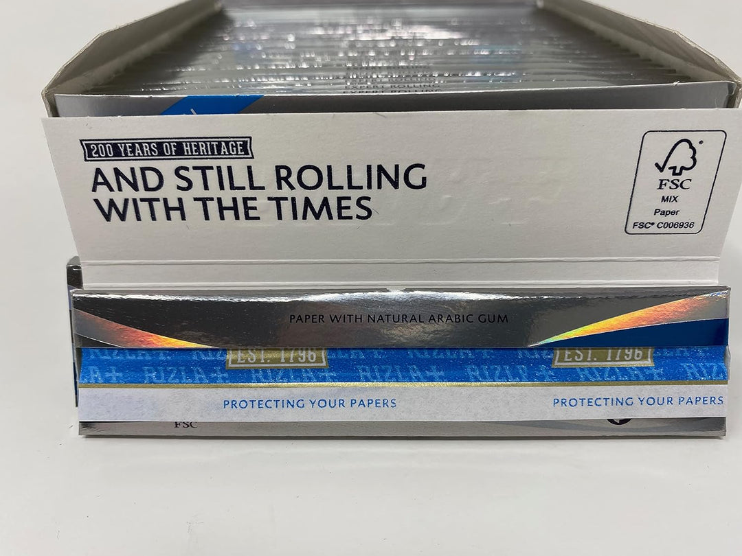 RIZLA Micron Zigarettenpapier, ultradünn, King Size, silberfarben