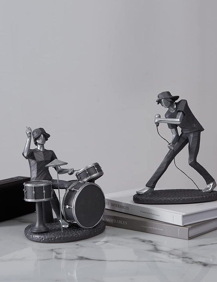 NENBOLEC Musik Dekor Skulptur Modern Figuren Statue Wohnzimmer Kunst Arts Polyresin Geschenk 21cm