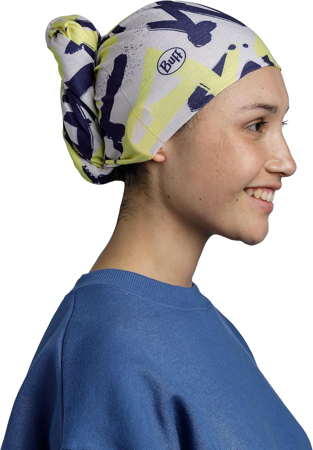Buff Haikus Dark Navy Multifunktionstuch Bandana Schlauchschal Schal Stirnband Gesichtsschutz Damen/